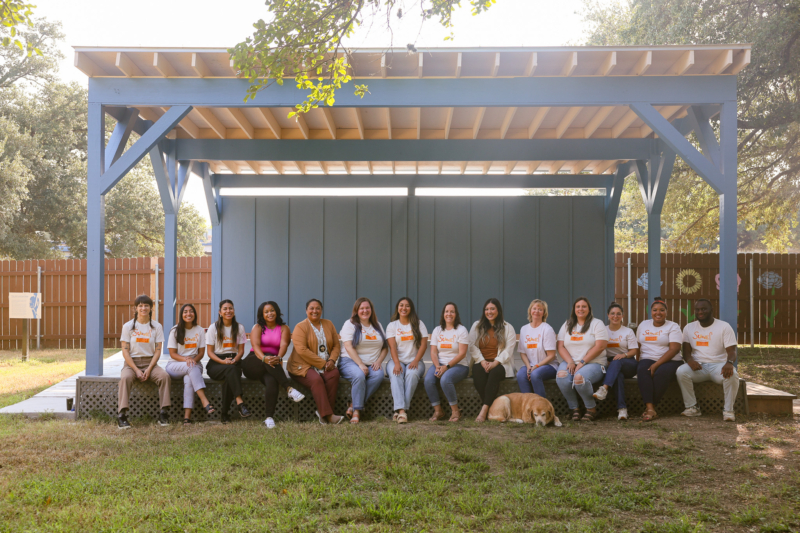 summer theater group staff photo on john lockhart stage